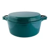Taste Of Home 7-qt. Enameled Cast-Iron Dutch Oven With Grill Lid -Home-Kitchen 5856246