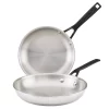 KitchenAid 5-Ply Clad Stainless Steel 2-pc. Frypan Set 2 KitchenAid 5-Ply Clad Stainless Steel 2-pc. Frypan Set -Home-Kitchen 5870454