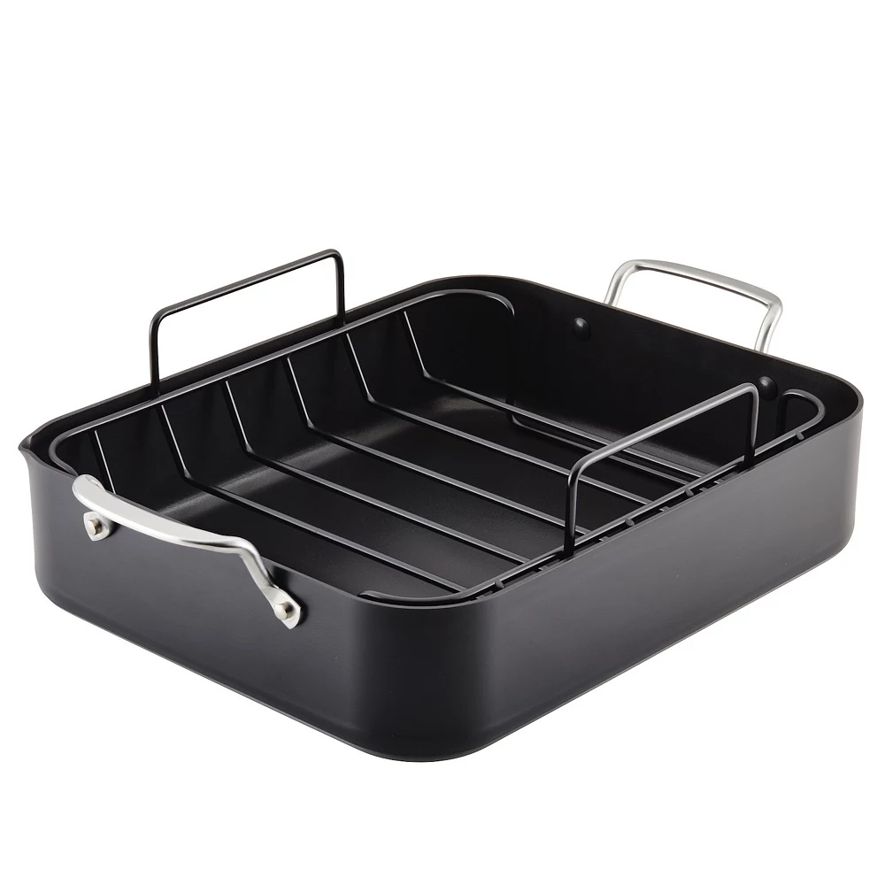 KitchenAid Hard-Anodized Roaster With Removable Nonstick Rack 2 KitchenAid Hard-Anodized Roaster With Removable Nonstick Rack