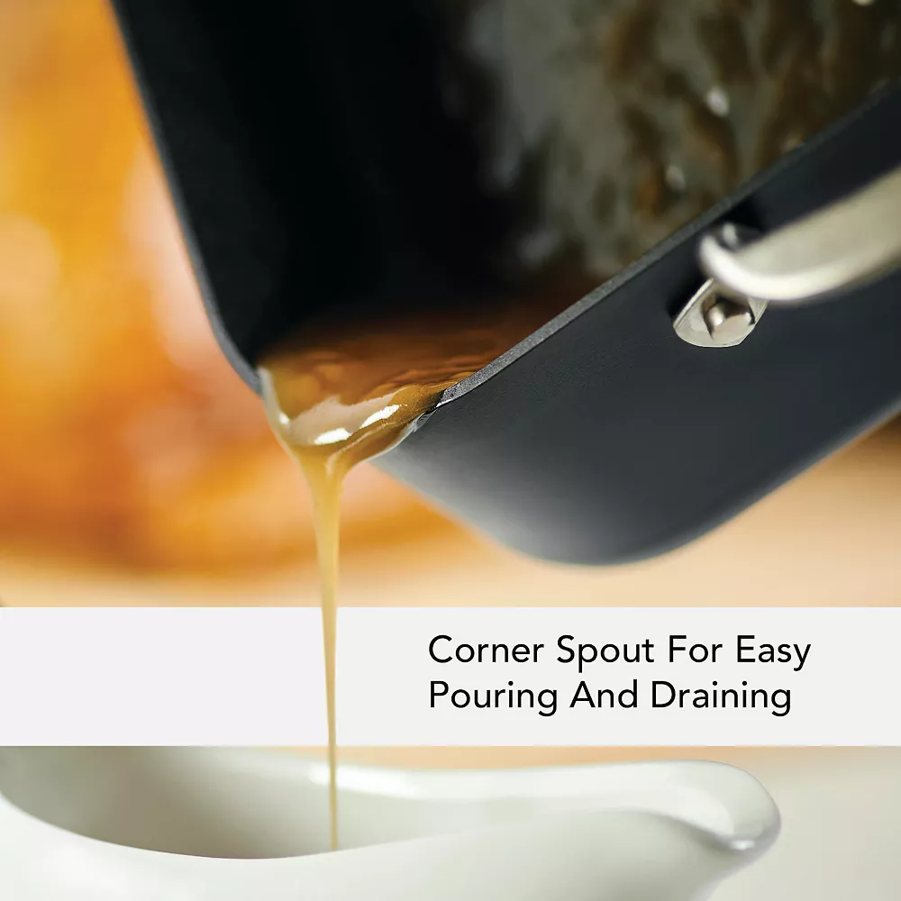 KitchenAid Hard-Anodized Roaster With Removable Nonstick Rack 5 KitchenAid Hard-Anodized Roaster With Removable Nonstick Rack - Image 4