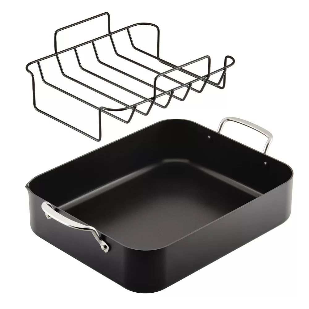 KitchenAid Hard-Anodized Roaster With Removable Nonstick Rack 6 KitchenAid Hard-Anodized Roaster With Removable Nonstick Rack - Image 5