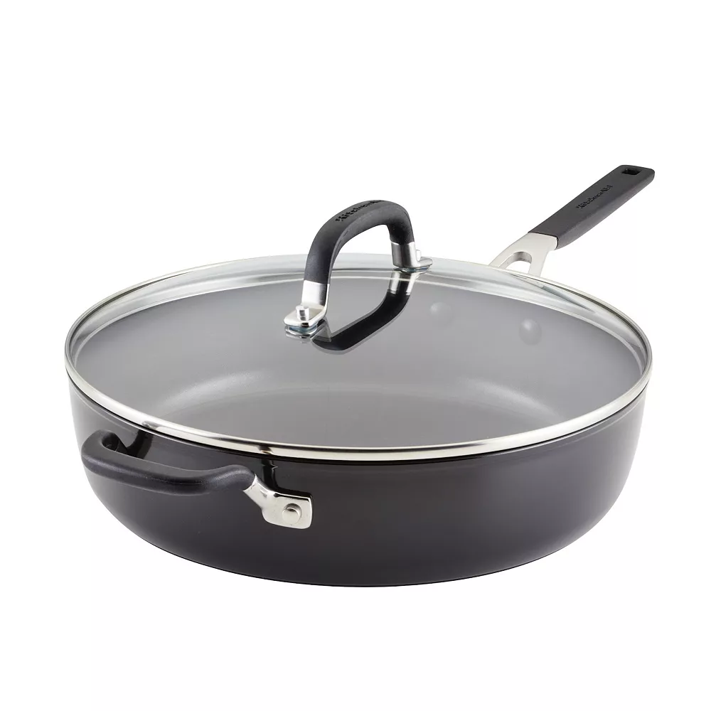 KitchenAid Hard-Anodized Nonstick 5-qt. Saute Pan With Lid 3 KitchenAid Hard-Anodized Nonstick 5-qt. Saute Pan With Lid