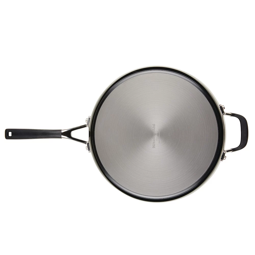 KitchenAid Hard-Anodized Nonstick 5-qt. Saute Pan With Lid 5 KitchenAid Hard-Anodized Nonstick 5-qt. Saute Pan With Lid - Image 3