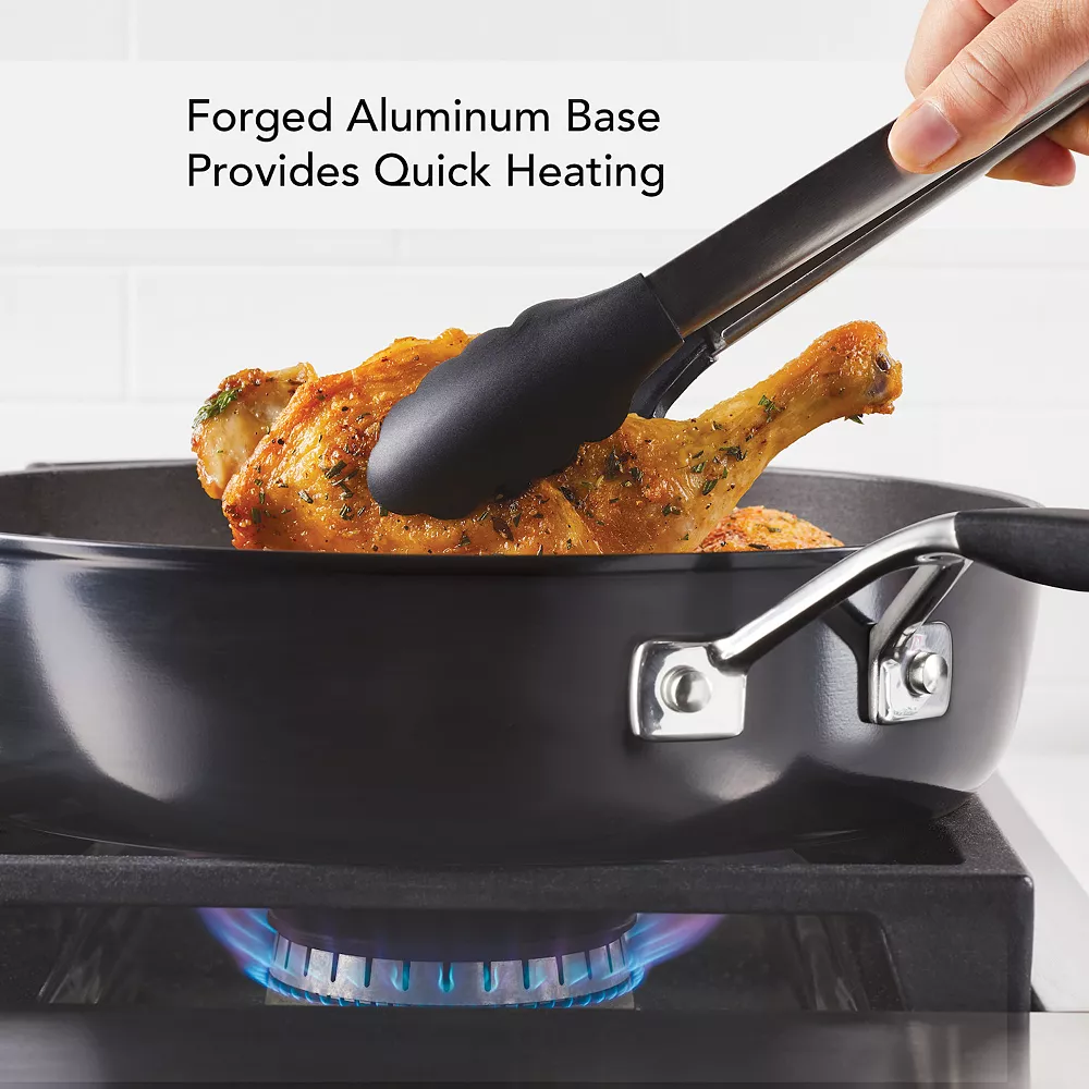 KitchenAid Hard-Anodized Nonstick 5-qt. Saute Pan With Lid 8 KitchenAid Hard-Anodized Nonstick 5-qt. Saute Pan With Lid - Image 6