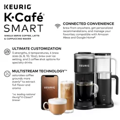 Keurig® K-Cafe® SMART Single-Serve Coffee Maker With WiFi Compatibility, Latte & Cappuccino Machine With Built-In Frother 10 Keurig® K-Cafe® SMART Single-Serve Coffee Maker With WiFi Compatibility, Latte & Cappuccino Machine With Built-In Frother -Home-Kitchen 5884740 ALT2