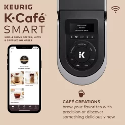 Keurig® K-Cafe® SMART Single-Serve Coffee Maker With WiFi Compatibility, Latte & Cappuccino Machine With Built-In Frother 12 Keurig® K-Cafe® SMART Single-Serve Coffee Maker With WiFi Compatibility, Latte & Cappuccino Machine With Built-In Frother -Home-Kitchen 5884740 ALT4
