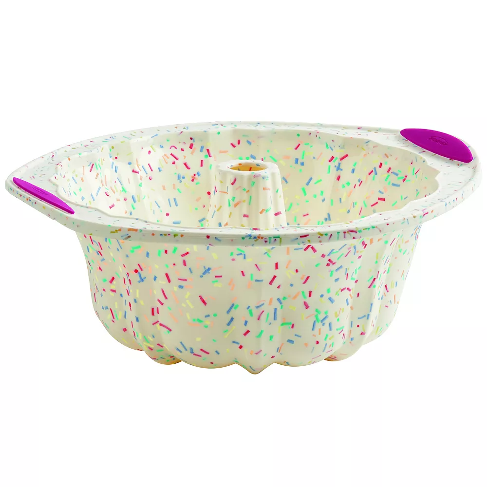 Trudeau Confetti Fluted Cake Pan 3 Trudeau Confetti Fluted Cake Pan