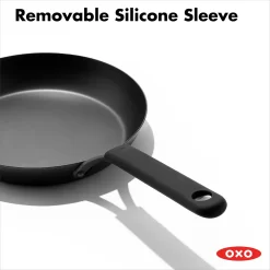 OXO Obsidian Pre-Seasoned Carbon Steel 8-in. Non-Stick Frypan Skillet With Removable Silicone Handle Holder 12 OXO Obsidian Pre-Seasoned Carbon Steel 8-in. Non-Stick Frypan Skillet With Removable Silicone Handle Holder -Home-Kitchen 5918372 ALT5