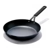 OXO Obsidian Pre-Seasoned Carbon Steel 12-in. Induction Frypan With Removable Silicone Handle Holder 2 OXO Obsidian Pre-Seasoned Carbon Steel 12-in. Induction Frypan With Removable Silicone Handle Holder -Home-Kitchen 5918396