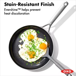 OXO Mira 3-Ply Stainless Steel 8-in. Non-Stick Frypan -Home-Kitchen 5918420 ALT4