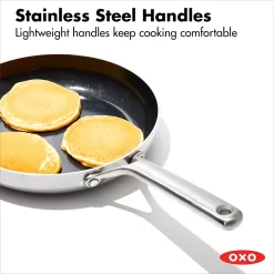 OXO Mira 3-Ply Stainless Steel 8-in. Non-Stick Frypan -Home-Kitchen 5918420 ALT5