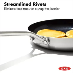OXO Mira 3-Ply Stainless Steel 8-in. Non-Stick Frypan -Home-Kitchen 5918420 ALT6