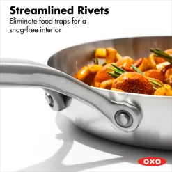 OXO Mira 3-Ply Stainless Steel 10-in. Frypan -Home-Kitchen 5918428 ALT5