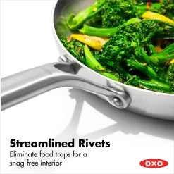 OXO Mira 3-Ply Stainless Steel 12-in. Frypan 11 OXO Mira 3-Ply Stainless Steel 12-in. Frypan -Home-Kitchen 5918429 ALT5