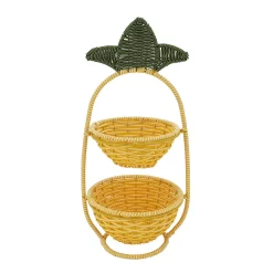 Celebrate Together™ Summer 2-Tier Resin Wicker Pineapple Server