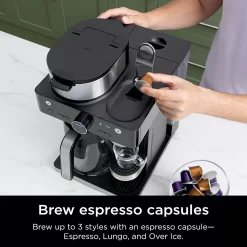 Ninja Espresso & Coffee Barista System, Single-Serve Coffee & Nespresso Capsule Compatible 10 Ninja Espresso & Coffee Barista System, Single-Serve Coffee & Nespresso Capsule Compatible -Home-Kitchen 5921818 ALT2