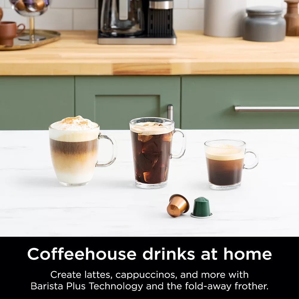 Ninja Espresso & Coffee Barista System, Single-Serve Coffee & Nespresso Capsule Compatible 6 Ninja Espresso & Coffee Barista System, Single-Serve Coffee & Nespresso Capsule Compatible - Image 4