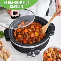 GreenLife Cook Duo Healthy 6-qt. Ceramic Nonstick Slow Cooker 12 GreenLife Cook Duo Healthy 6-qt. Ceramic Nonstick Slow Cooker -Home-Kitchen 5926180 ALT5