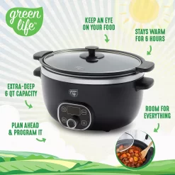GreenLife Cook Duo Healthy 6-qt. Ceramic Nonstick Slow Cooker 13 GreenLife Cook Duo Healthy 6-qt. Ceramic Nonstick Slow Cooker -Home-Kitchen 5926180 ALT6
