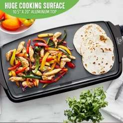 GreenLife Nonstick Ceramic Extra-Large Electric Griddle 12 GreenLife Nonstick Ceramic Extra-Large Electric Griddle -Home-Kitchen 5926184 ALT5