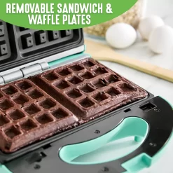 GreenLife Waffle Maker & Panini Press Grill -Home-Kitchen 5926187 ALT5