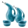 Rachael Ray 4-pc. Ceramic EVOO & Ramekin Dipper Set 2 Rachael Ray 4-pc. Ceramic EVOO & Ramekin Dipper Set -Home-Kitchen 5942508 Agave Blue