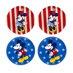 Disney's Mickey & Minnie Mouse 4-pc. Melamine Salad Plate Set By Celebrate Together™ Americana