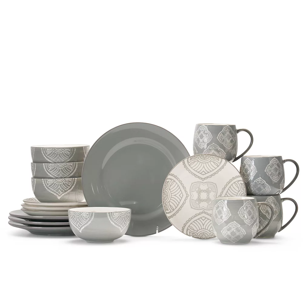 Baum Daphne Gray 16-pc. Dinnerware Set 3 Baum Daphne Gray 16-pc. Dinnerware Set