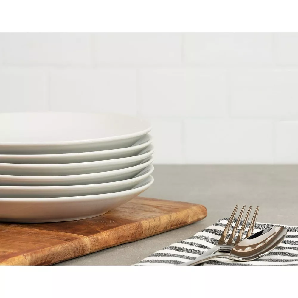 10 Strawberry Street Simply White 6-pc. Coupe Salad Plate Set 5 10 Strawberry Street Simply White 6-pc. Coupe Salad Plate Set - Image 3