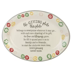 10 Strawberry Street Floral Giving Plate