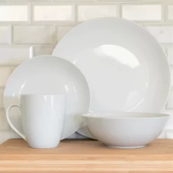 10 Strawberry Street Simply White 16-pc. Coupe Dinnerware Set 10 10 Strawberry Street Simply White 16-pc. Coupe Dinnerware Set -Home-Kitchen 5959209 ALT2