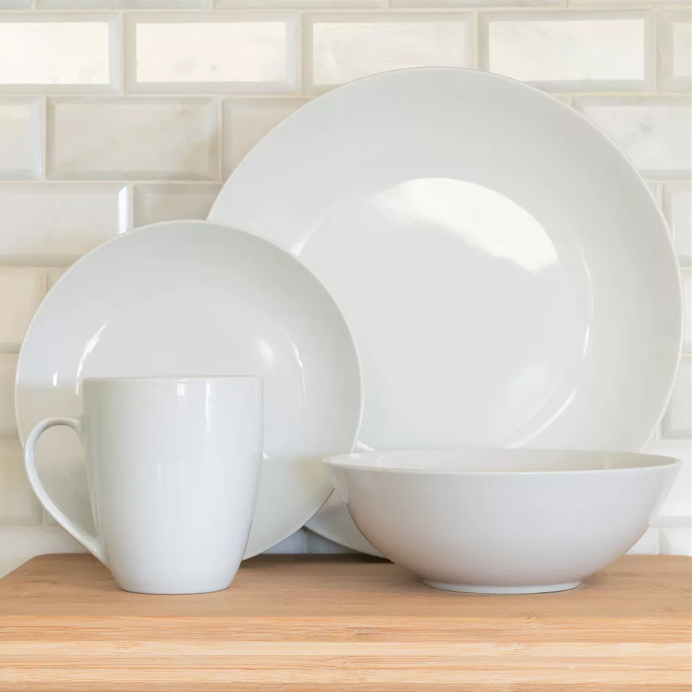 10 Strawberry Street Simply White 16-pc. Coupe Dinnerware Set 5 10 Strawberry Street Simply White 16-pc. Coupe Dinnerware Set - Image 3