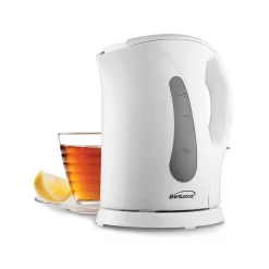 Brentwood 1.0 Liter Cordless Plastic Tea Kettle In White -Home-Kitchen 5959322 ALT3