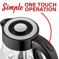 Brentwood Glass 1.7 Liter Electric Kettle With Tea Infuser In Black 9 Brentwood Glass 1.7 Liter Electric Kettle With Tea Infuser In Black -Home-Kitchen 5959659 ALT3