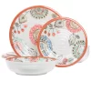 Elama Ester 12 Piece Melamine Dinnerware Set 2 Elama Ester 12 Piece Melamine Dinnerware Set -Home-Kitchen 5959678