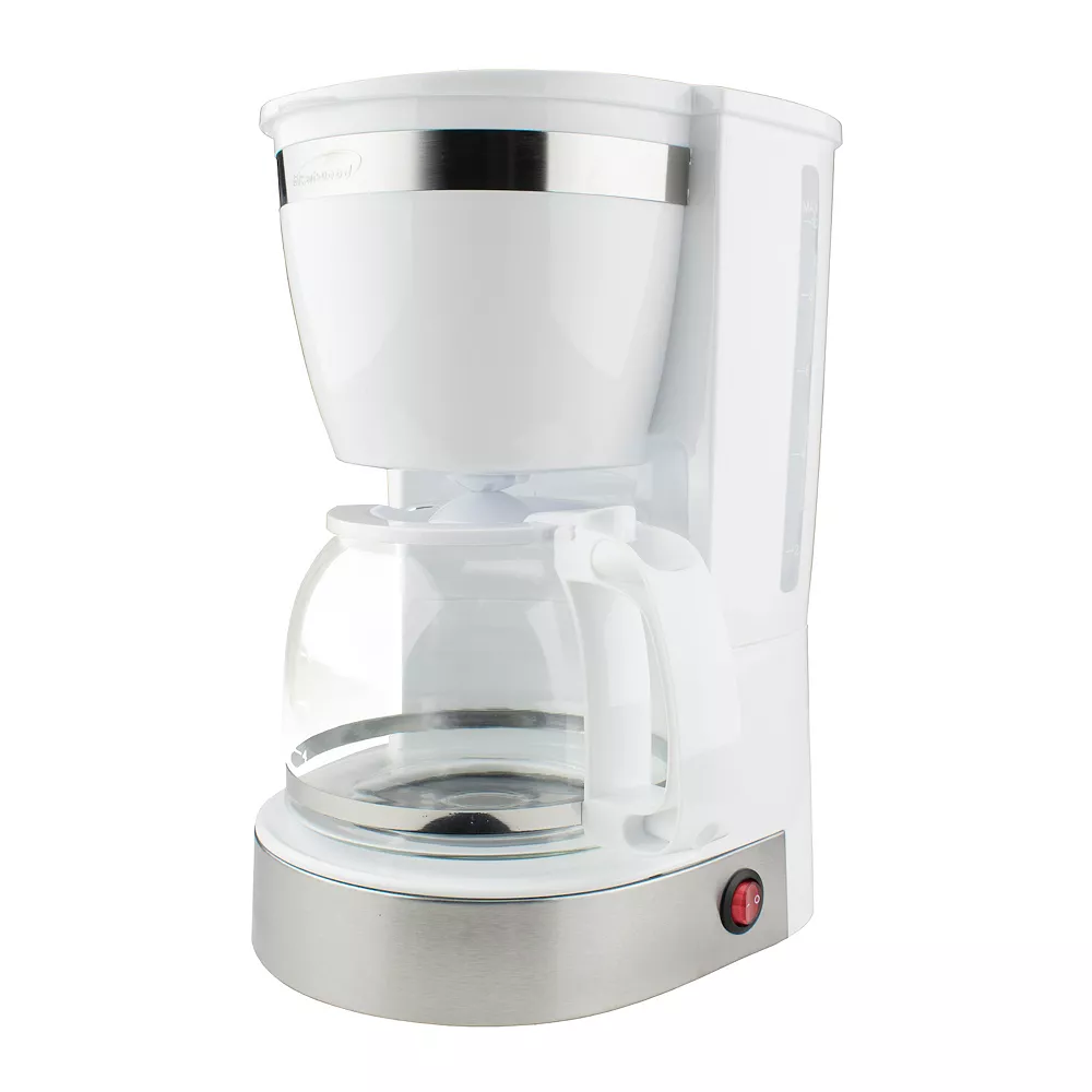 Brentwood 10 Cup 800 Watt Coffee Maker In White 3 Brentwood 10 Cup 800 Watt Coffee Maker In White