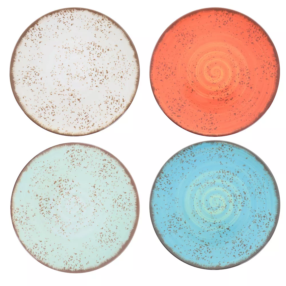 Elama Pryce 12 Piece Melamine Dinnerware Set In Assorted Colors 5 Elama Pryce 12 Piece Melamine Dinnerware Set In Assorted Colors - Image 3