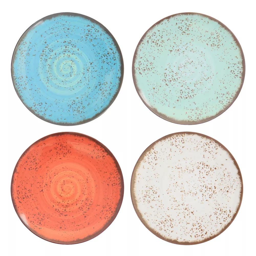 Elama Pryce 12 Piece Melamine Dinnerware Set In Assorted Colors 6 Elama Pryce 12 Piece Melamine Dinnerware Set In Assorted Colors - Image 4