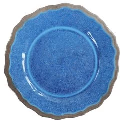 Elama Roma 12 Piece Melamine Dinnerware Set In Blue -Home-Kitchen 5959770 ALT2