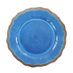 Elama Roma 12 Piece Melamine Dinnerware Set In Blue -Home-Kitchen 5959770 ALT3