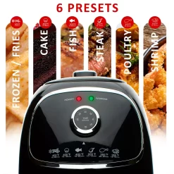 Brentwood AF-202BK 2 Quart Small Electric Air Fryer Black With Timer And Temp Control -Home-Kitchen 5959850 ALT3
