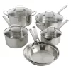 Martha Stewart 10 Piece Stainless Steel Cookware Set With Glass Lids 1 Martha Stewart 10 Piece Stainless Steel Cookware Set With Glass Lids -Home-Kitchen 5959861