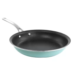 Martha Stewart Lockton 10 Inch Aluminum Frying Pan In Turquoise