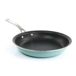 Martha Stewart Lockton 10 Inch Aluminum Frying Pan In Turquoise 9 Martha Stewart Lockton 10 Inch Aluminum Frying Pan In Turquoise -Home-Kitchen 5959902 ALT3