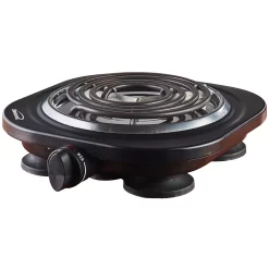 Brentwood TS-321BK 1000 Watt Single Electric Burner In Black