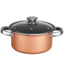Brentwood 9 Piece Aluminum Non Stick Cookware Set In Copper -Home-Kitchen 5959978 ALT2
