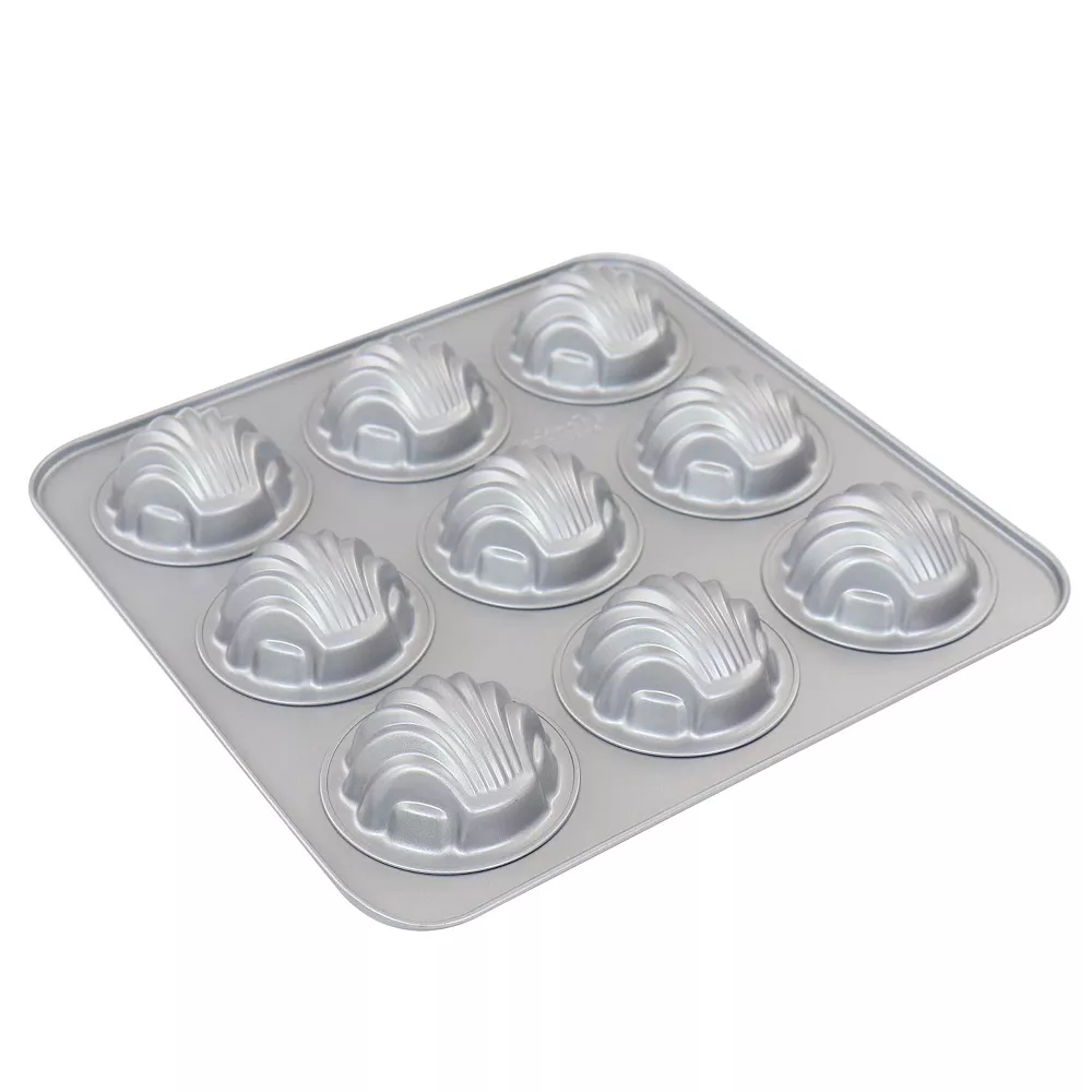 Martha Stewart Halbrent 11 Inch 9-cup Carbon Steel Madeline Pan 6 Martha Stewart Halbrent 11 Inch 9-cup Carbon Steel Madeline Pan - Image 4