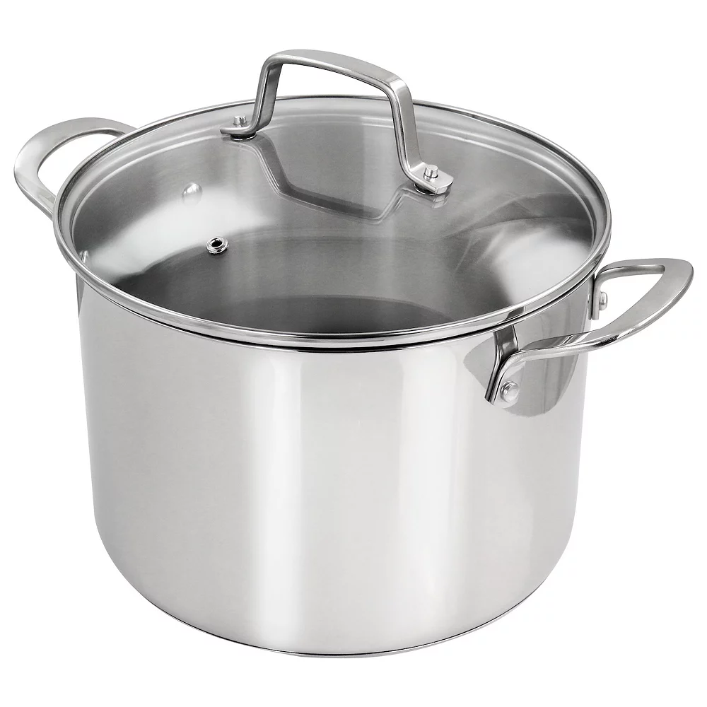 Martha Stewart 8 Quart Castelle Stainless Steel Dutch Oven With Lid 4 Martha Stewart 8 Quart Castelle Stainless Steel Dutch Oven With Lid - Image 2