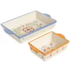 Laurie Gates Tierra Hand Painted 2 Piece 3.9 Qt And 1.6 Qt Rectangular Bakeware Set -Home-Kitchen 5960775
