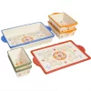 Laurie Gates Tierra Hand Painted Stoneware 6 Piece Bakeware Set -Home-Kitchen 5960827